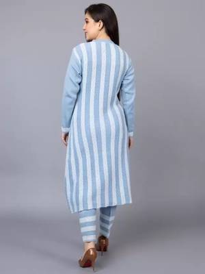 Designer winter woolen kurti with plazzo set(free size) 3