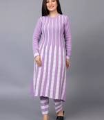 Designer winter woolen kurti with plazzo set(free size)