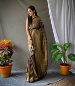 BLACK UNIQUE PRETTY PURE KANJIVARAM SILK SAREES.