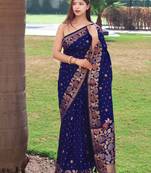 VIOLET  SILK PRETTY SAREE