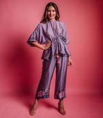 Dessert blue bellflower co ord set