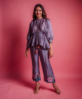 Dessert blue bellflower co ord set 2