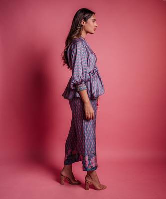 Dessert blue bellflower co ord set 3