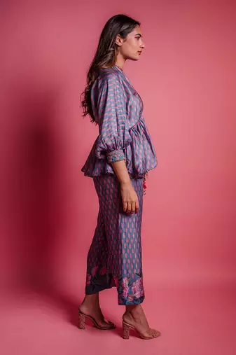 Dessert blue bellflower co ord set