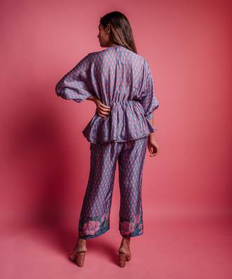 Dessert blue bellflower co ord set 4