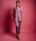 Dewberry blue rosebud shirt