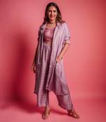 Dewberry mauve mauve bolt jacket set