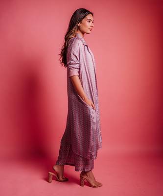 Dewberry mauve mauve bolt jacket set 3