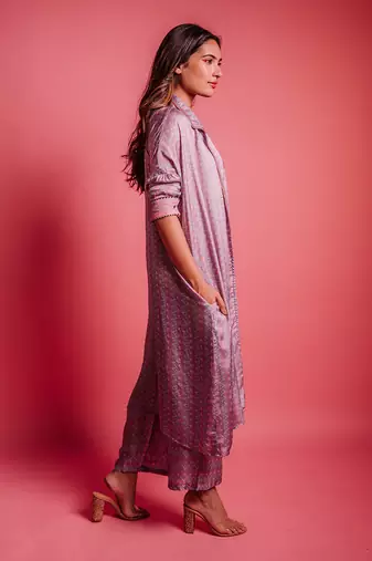 Dewberry mauve mauve bolt jacket set
