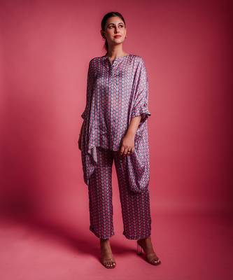 Dessert blue cubic co ord set 1