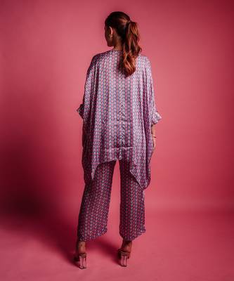 Dessert blue cubic co ord set 3