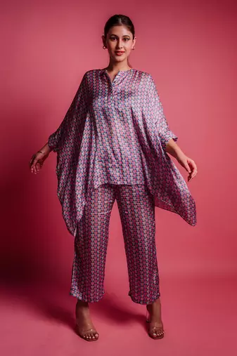 Dessert blue cubic co ord set