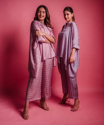 Dessert blue cubic co ord set 5
