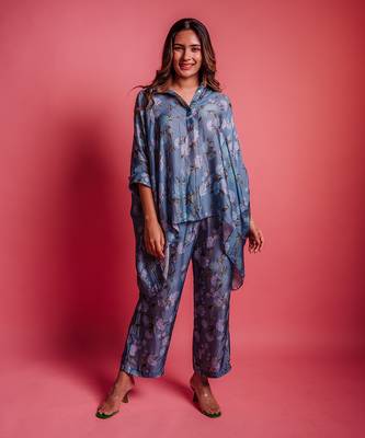 Dessert blue blue daisy co ord set 1