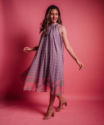 Dewberry mauve posy dress 1