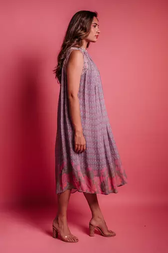 Dewberry mauve posy dress