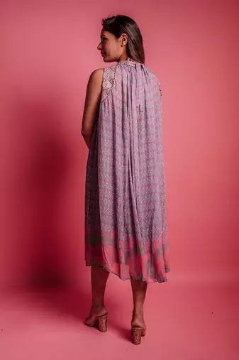 Dewberry mauve posy dress