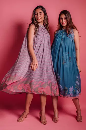 Dewberry mauve posy dress