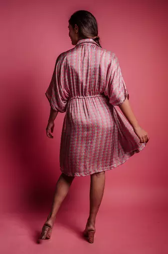 Champagne beige trigonic dress