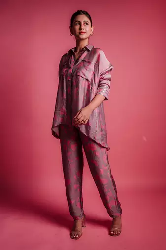 Dewberry mauve la fleur co ord set