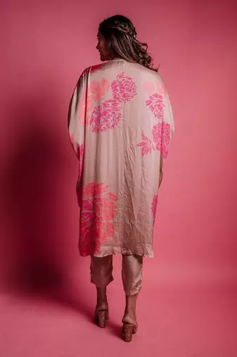 Champagne beige bud kurta set