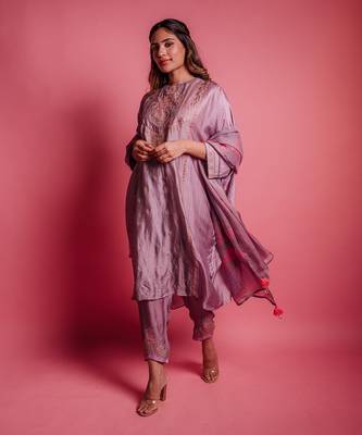 Dewberry mauve rouge kurta set 2