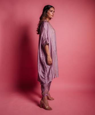 Dewberry mauve rouge kurta set 4