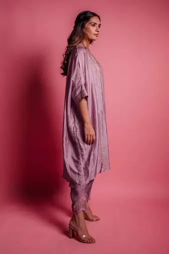 Dewberry mauve rouge kurta set