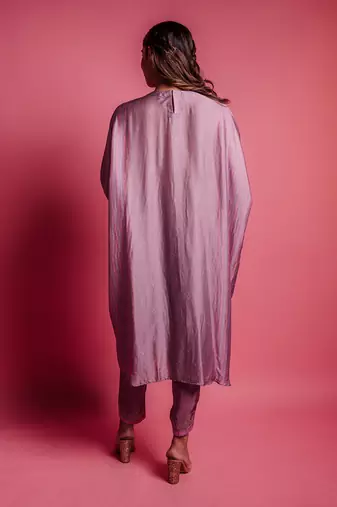 Dewberry mauve rouge kurta set