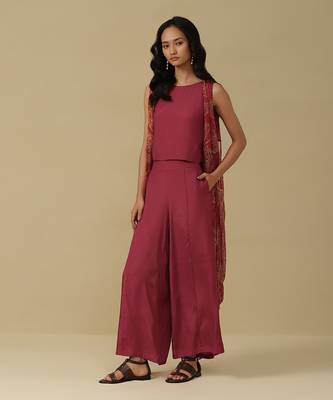 AARKE Red printed co ord set 2