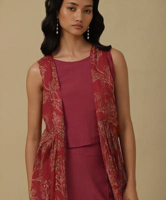 AARKE Red printed co ord set 5