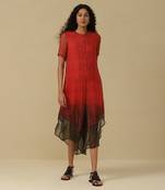 AARKE Red shibori printed jumpsuit