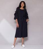 AARKE Navy dobby jumpsuit