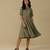 AARKE Sage green solid short dress