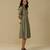 AARKE Sage green solid short dress