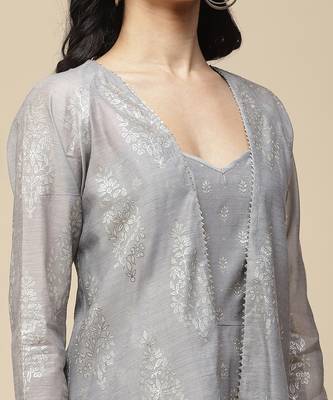 AARKE Grey double layer asymmetrical long dress 5