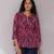 Purple printed top