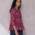 Purple printed top