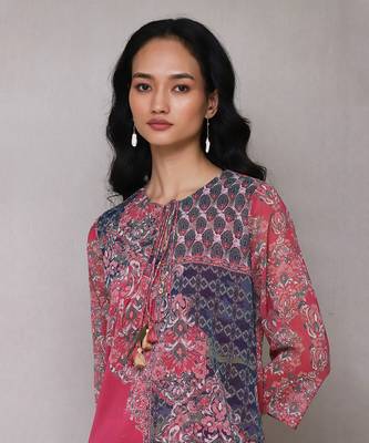 AARKE Pink printed kurta set 5