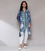 AARKE Blue printed kurta set