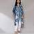 AARKE Blue printed kurta set