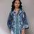 AARKE Blue printed kurta set