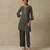 AARKE Grey embroidered kurta set