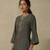 AARKE Grey embroidered kurta set