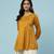 Yellow solid gathered kurti