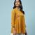 Yellow solid gathered kurti