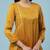 Yellow solid gathered kurti