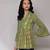 Green printed kurti