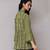 Green printed kurti