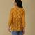 Marigold yellow paisley print kurti with camisole